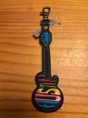 Portland Leather Austin Black Guitar Bag Charm - NEW